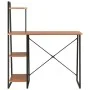 Escritorio con estantería negro y marrón 102x50x117 cm de vidaXL, Escritorios - Ref: Foro24-20285, Precio: 66,83 €, Descuento: %