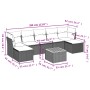 Set de sofás de jardín 8 pzas y cojines ratán sintético gris de , Conjuntos de jardín - Ref: Foro24-3223778, Precio: 419,68 €...