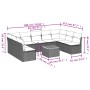 Set de sofás de jardín 10 pzas con cojines ratán sintético gris de , Conjuntos de jardín - Ref: Foro24-3223792, Precio: 539,7...