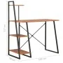 Escritorio con estantería negro y marrón 102x50x117 cm de vidaXL, Escritorios - Ref: Foro24-20285, Precio: 66,83 €, Descuento: %
