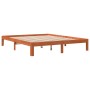 Estructura de cama madera maciza pino marrón cera 180x200 cm de , Camas y somieres - Ref: Foro24-844174, Precio: 118,64 €, De...