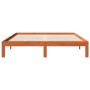 Estructura de cama madera maciza pino marrón cera 180x200 cm de , Camas y somieres - Ref: Foro24-844174, Precio: 118,64 €, De...