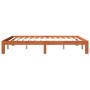 Estructura de cama madera maciza pino marrón cera 180x200 cm de , Camas y somieres - Ref: Foro24-844174, Precio: 118,64 €, De...