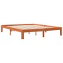 Estructura de cama madera maciza pino marrón cera 180x200 cm de , Camas y somieres - Ref: Foro24-844174, Precio: 118,64 €, De...