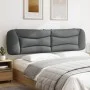 Padded headboard light gray fabric 200 cm by , Headboards and footboards - Ref: Foro24-374616, Price: 100,19 €, Discount: %