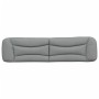 Cabecero de cama acolchado tela gris claro 200 cm de , Cabeceros y pies de cama - Ref: Foro24-374616, Precio: 102,33 €, Descu...