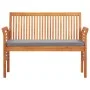 Banco de jardín 2 plazas con cojín madera maciza acacia 120 cm de vidaXL, Bancos de jardín - Ref: Foro24-45972, Precio: 181,1...