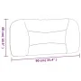 Dark gray fabric padded headboard 90 cm by , Headboards and footboards - Ref: Foro24-374538, Price: 43,09 €, Discount: %