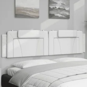 Weißes gepolstertes Bettkopfteil aus Kunstleder, 200 cm von , Kopf- und Fußteile - Ref: Foro24-374815, Preis: 64,48 €, Rabatt: %