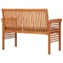 Banco de jardín 2 plazas con cojín madera maciza acacia 120 cm de vidaXL, Bancos de jardín - Ref: Foro24-45972, Precio: 181,1...