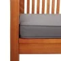Banco de jardín 2 plazas con cojín madera maciza acacia 120 cm de vidaXL, Bancos de jardín - Ref: Foro24-45972, Precio: 181,1...