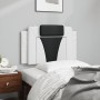 Cabecero de cama acolchado cuero sintético blanco y negro 80 cm de , Cabeceros y pies de cama - Ref: Foro24-374766, Precio: 3...