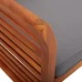 Banco de jardín 2 plazas con cojín madera maciza acacia 120 cm de vidaXL, Bancos de jardín - Ref: Foro24-45972, Precio: 181,1...