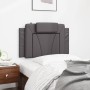 Cabecero de cama acolchado cuero sintético gris 90 cm de , Cabeceros y pies de cama - Ref: Foro24-374770, Precio: 40,58 €, De...