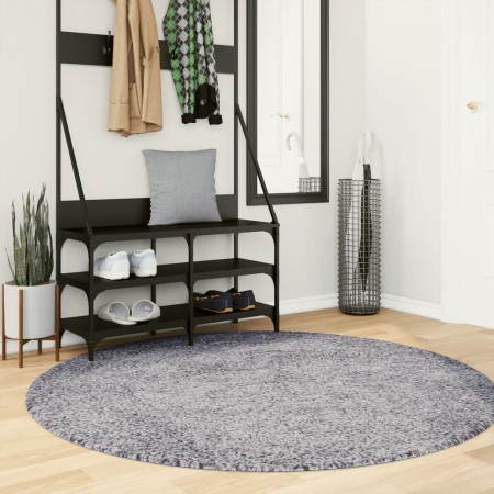 Alfombra peluda de pelo largo moderna PAMPLONA azul Ø 160 cm de , Alfombras - Ref: Foro24-375334, Precio: 50,78 €, Descuento: %