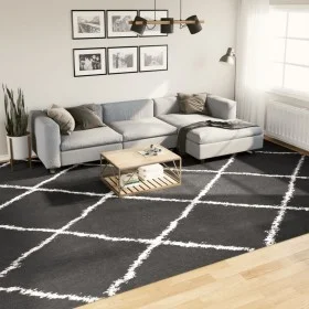 Alfombra de pelo largo moderna PAMPLONA negro y crema 300x400cm de , Alfombras - Ref: Foro24-375418, Precio: 185,24 €, Descue...
