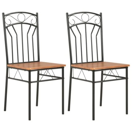 Sillas de comedor 2 unidades MDF marrón de vidaXL, Sillas de comedor - Ref: Foro24-281399, Precio: 75,76 €, Descuento: %