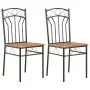 Sillas de comedor 2 unidades MDF marrón de vidaXL, Sillas de comedor - Ref: Foro24-281399, Precio: 75,76 €, Descuento: %