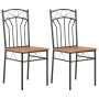 Sillas de comedor 2 unidades MDF marrón de vidaXL, Sillas de comedor - Ref: Foro24-281399, Precio: 70,24 €, Descuento: %