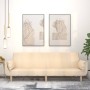 Sofá cama de 2 plazas con dos almohadas tela color crema de , Sofás - Ref: Foro24-375872, Precio: 280,55 €, Descuento: %