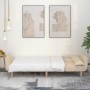 Sofá cama de 2 plazas con dos almohadas tela color crema de , Sofás - Ref: Foro24-375872, Precio: 280,55 €, Descuento: %