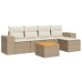 Juego de sofás jardín con cojines 6 pzas ratán sintético beige de , Conjuntos de jardín - Ref: Foro24-3225421, Precio: 370,21...