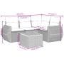 Juego de sofás jardín con cojines 5 pzas ratán sintético gris de , Conjuntos de jardín - Ref: Foro24-3257320, Precio: 361,10 ...