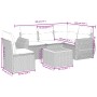 Set de muebles de jardín 6 pzas y cojines ratán sintético gris de , Conjuntos de jardín - Ref: Foro24-3257341, Precio: 389,67...