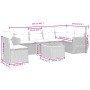 Set sofás de jardín 7 piezas y cojines ratán sintético beige de , Conjuntos de jardín - Ref: Foro24-3257360, Precio: 486,23 €...