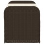 Banco de almacenaje y cojín ratán sintético marrón 115x51x52 cm de , Bancos de jardín - Ref: Foro24-365729, Precio: 138,07 €,...