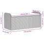 Banco de almacenaje y cojín ratán sintético marrón 115x51x52 cm de , Bancos de jardín - Ref: Foro24-365729, Precio: 138,07 €,...
