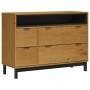 Cómoda FLAM madera maciza de pino 110x40x80 cm de , Cajoneras - Ref: Foro24-376071, Precio: 231,73 €, Descuento: %