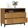 Cómoda FLAM madera maciza de pino 110x40x80 cm de , Cajoneras - Ref: Foro24-376071, Precio: 231,73 €, Descuento: %