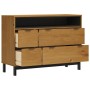 Cómoda FLAM madera maciza de pino 110x40x80 cm de , Cajoneras - Ref: Foro24-376071, Precio: 231,73 €, Descuento: %