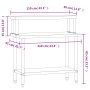 Mesa de trabajo para cocina con estante acero inox 110x55x120cm de , Restauración - Ref: Foro24-3208899, Precio: 248,28 €, De...