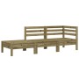 Sofá de jardín de 3 plazas madera de pino impregnada de , Sofás modulares de exterior - Ref: Foro24-838046, Precio: 138,56 €,...