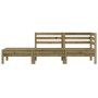 Sofá de jardín de 3 plazas madera de pino impregnada de , Sofás modulares de exterior - Ref: Foro24-838046, Precio: 138,56 €,...