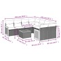 Set de muebles de jardín 9 pzas y cojines ratán sintético gris de , Conjuntos de jardín - Ref: Foro24-3259911, Precio: 559,15...