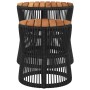 Mesas auxiliares jardín 2 pzas superficie de madera ratán negro de , Mesas de jardín - Ref: Foro24-366291, Precio: 168,49 €, ...