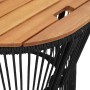 Mesas auxiliares jardín 2 pzas superficie de madera ratán negro de , Mesas de jardín - Ref: Foro24-366291, Precio: 168,49 €, ...