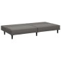 Sofá cama de 2 plazas cuero sintético gris de , Sofás - Ref: Foro24-375949, Precio: 257,54 €, Descuento: %