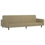 Sofá cama de 2 plazas cuero sintético color capuchino de , Sofás - Ref: Foro24-375954, Precio: 268,75 €, Descuento: %