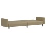 Sofá cama de 2 plazas cuero sintético color capuchino de , Sofás - Ref: Foro24-375954, Precio: 273,46 €, Descuento: %