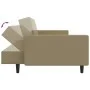 Sofá cama de 2 plazas cuero sintético color capuchino de , Sofás - Ref: Foro24-375954, Precio: 268,75 €, Descuento: %
