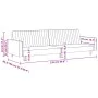 Sofá cama de 2 plazas cuero sintético color capuchino de , Sofás - Ref: Foro24-375954, Precio: 268,75 €, Descuento: %