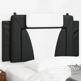 Cabecero de cama acolchado cuero sintético negro blanco 100 cm de , Cabeceros y pies de cama - Ref: Foro24-374779, Precio: 49...