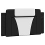 Cabecero de cama acolchado cuero sintético negro blanco 100 cm de , Cabeceros y pies de cama - Ref: Foro24-374779, Precio: 50...