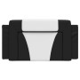 Cabecero de cama acolchado cuero sintético negro blanco 100 cm de , Cabeceros y pies de cama - Ref: Foro24-374779, Precio: 50...