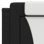 Cabecero de cama acolchado cuero sintético negro blanco 100 cm de , Cabeceros y pies de cama - Ref: Foro24-374779, Precio: 50...
