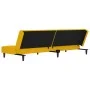 Sofá cama de 2 plazas con dos almohadas terciopelo amarillo de , Sofás - Ref: Foro24-375813, Precio: 242,41 €, Descuento: %